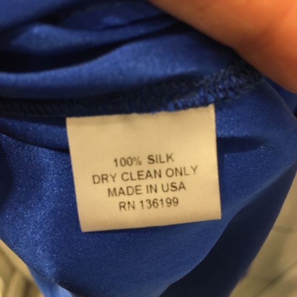 Emerson thorpe blue silk backless dress size s - Picture 7 of 7